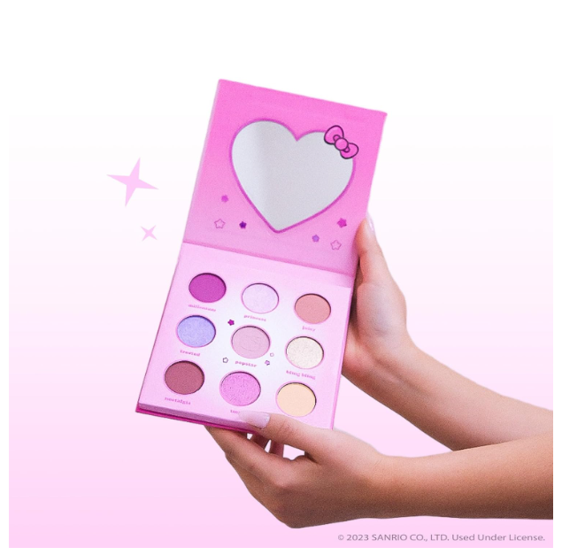 The Crème Shop Hello Kitty Y2K Angel Baby Eyeshadow Palette, PINK