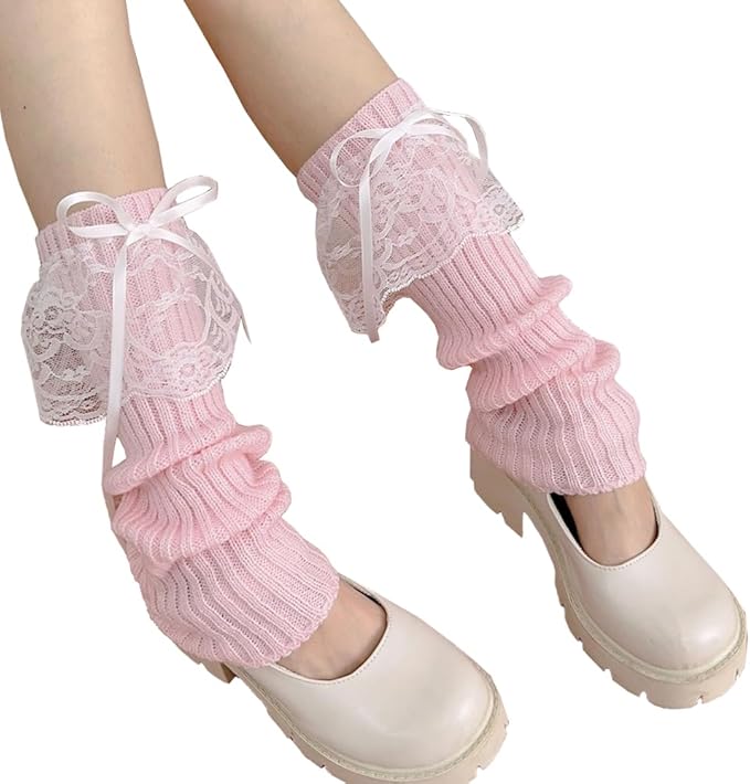 Kawaii Lace-Up Harajuku Knit Leg Warmers