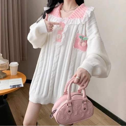 Softcore Cherry Pocket Sweater