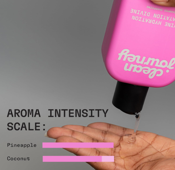 Divine Hydration Hair Shampoo, EWG Verified, Infused with Panthenol and Biotin, For Dry, Brittle Hair, Clean Ingredients, Vegan, Tropical Scent, 12 Fl Oz