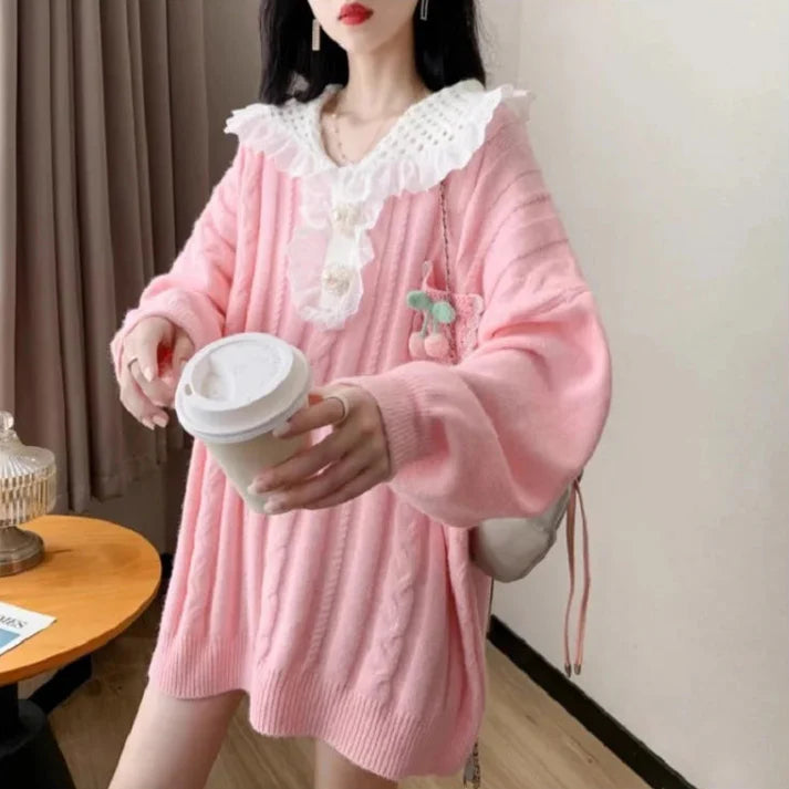 Softcore Cherry Pocket Sweater