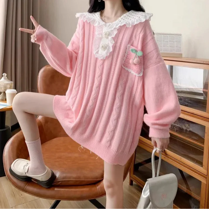 Softcore Cherry Pocket Sweater