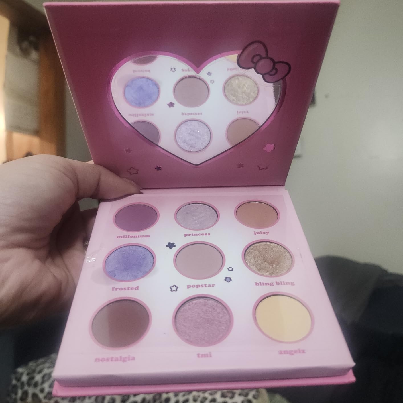 The Crème Shop Hello Kitty Y2K Angel Baby Eyeshadow Palette, PINK