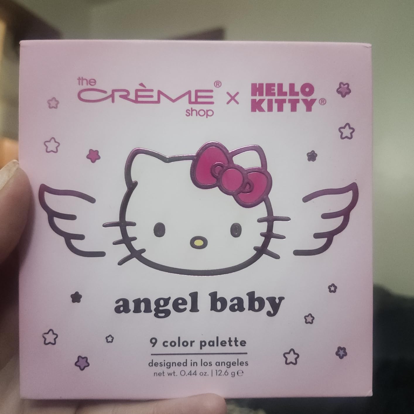 The Crème Shop Hello Kitty Y2K Angel Baby Eyeshadow Palette, PINK