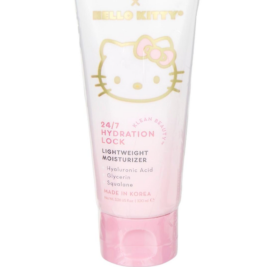 The Crème Shop x Hello Kitty Klean Beauty 24/7 Hydration Lock Lightweight Moisturizer, Ultimate Hydration, Hyaluronic Acid, Glycerin & Squalane