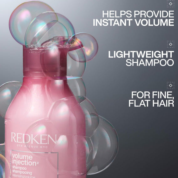 Redken Volume Injection Conditioner For Fine Hair - Adds Lift & Body, Volumizing & Detangling Without Weighing Down, Paraben Free