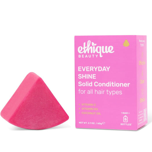 Ethique Everyday Conditioner Bar for soft, shiny hair with Vitamin C - Plastic-Free, Cruelty-Free, Vegan, 2.12 oz