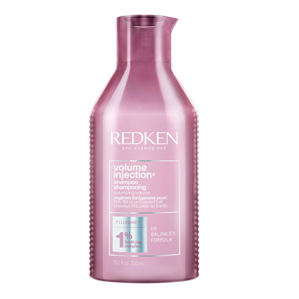 Redken Volume Injection Shampoo For Fine Hair - Adds Lift & Body, Volumizing & Detangling Without Weighing Down, Paraben Free