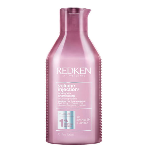 Redken Volume Injection Shampoo For Fine Hair - Adds Lift & Body, Volumizing & Detangling Without Weighing Down, Paraben Free