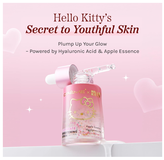 The Crème Shop x Hello Kitty Celebrate Brightening Serum - Klean Beauty, 2.9 Fl Oz, 1