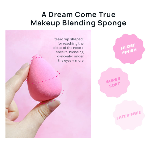 AOA Studio Collection makeup Sponge Set Latex Free and High-definition Set of 6 makeup Wonder blender For Powder Cream and Liquid, Super Soft Wonder Beauty Cosmetic