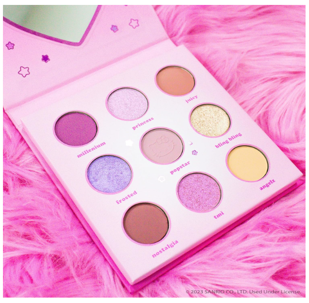 The Crème Shop Hello Kitty Y2K Angel Baby Eyeshadow Palette, PINK