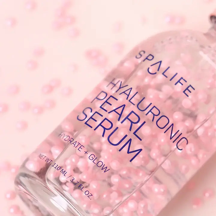 Hydrating Hyaluronic Acid Serum with Pink Pearl Capsules – For Dewy, Luminous Skin