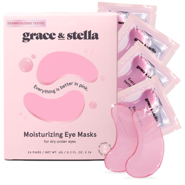 Pink Moisturizing Under Eye Masks  (24 Pairs)
