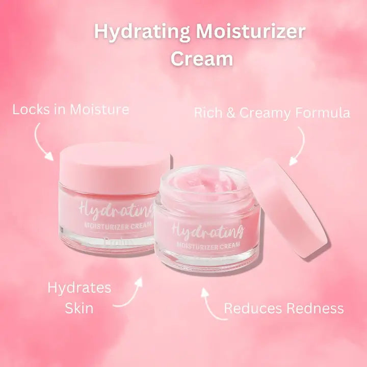Hydrating Face Moisturizer by Prolux – Rich Cream for Makeup Prep & Dry Skin (1.4 oz)