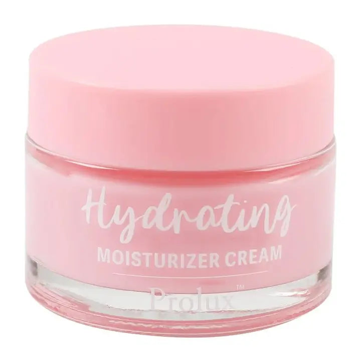 Hydrating Face Moisturizer by Prolux – Rich Cream for Makeup Prep & Dry Skin (1.4 oz)