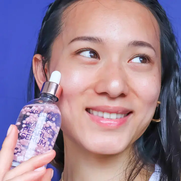 Hydrating Hyaluronic Acid Serum with Pink Pearl Capsules – For Dewy, Luminous Skin